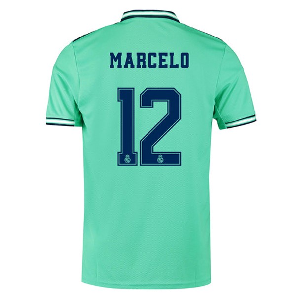 Trikot Real Madrid NO.12 Marcelo Ausweich 2019-20 Grün Fussballtrikots Günstig